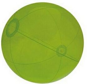 Custom 16" Inflatable Translucent Lime Green Beach Ball
