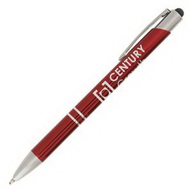 Custom Tres-Chic w/ Stylus - LaserMax - Metal Pen, 5.55" L x 0.39" W