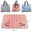 Custom Outdoor Picnic Mat and Bag Combination, 59" L x 39" W, Price/piece