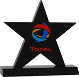 Custom Large Black Acrylic Star Award (6 1/2