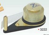 Custom Brass/ Matte Tape Dispenser Paper Weight w/ Tape (4