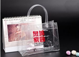 Custom Transparent PVC Bag, 8" L x 3" W x 6" H