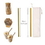Custom Reusable Bamboo Drinking Straw W/ Cotton Pouch, 7 1/2" L x 1/3" Diameter x 1/5" Diameter, Price/piece