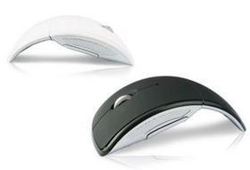 Custom 2.4G Hz full size wireless foldable mouse, 4 1/2" L x 1 1/4" W x 2 1/2" H