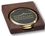 Custom Solid Walnut Wood Desk Set with Set of 2 Round Solid Brass Coasters, Price/piece