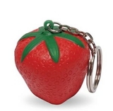 Custom Strawberry Fruit Keychain Stress Reliever Toy