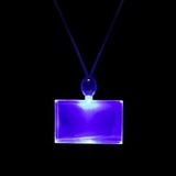 Blank Light Up Rectangle Necklaces