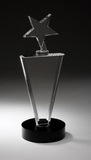 Custom Star-Gazer Crystal Star Tower Award - 11