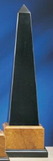 Custom Black/Golden Super Obelisk Marble Award (15