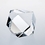 Custom Optic Crystal Hexagon Paperweight, 2.375" L X 3.125" W X 3.125" H, Price/piece