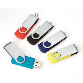 Custom Swivel USB Disk Storage 1 GB, 2 3/10" L x 8/10" W