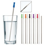 Custom Stainless Steel Straw with Cleaning Brush, 9