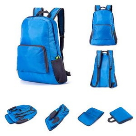 Custom Foldable Backpack, 12" L x 5" W x 16 1/2" H