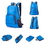 Custom Foldable Backpack, 12" L x 5" W x 16 1/2" H, Price/piece