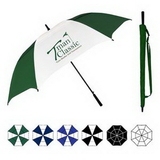 Custom Oversized Wind Vented Golf Umbrella w/ Rubberized Handle (64