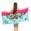 Custom Full Color Microfiber Beach Towel, 55 1/10" L x 27 1/2" W, Price/piece
