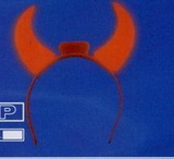 Custom LED Devil Horn Head Bopper