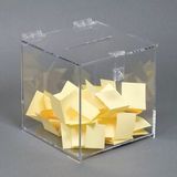 Custom Small Clear Acrylic Entry Box W/Hinged Top