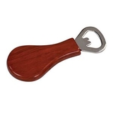 Custom Rosewood - Magnetic Pear Shaped Bottle Opener, 1.25