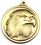 Custom 1-1/2" Medal W/ Loop (Eagle) Gold, Silver or Bronze, Price/piece
