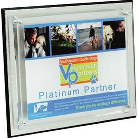 Custom Econo Series Frosted Aluminum Plaque (8"x 10"x 1") Screen-Printed