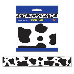 Custom Cow Print Party Tape, 3" L x 20' W