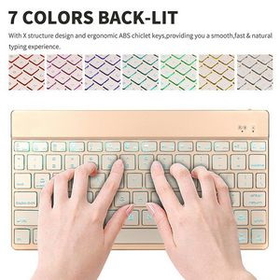 Custom 7 Colors Backlight Chargeable Keyboard