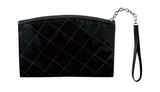 Custom Arched Patent Leather Quilted Wristlet, 8