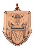 Custom 100 Series Stock Medal (Music) Gold, Silver, Bronze