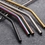 Custom Colorful Bent Metal Straws, 8.5 Inch Length, 0.25 Inch Diameter, 215*6 MM, 0.25" Diameter x 10.5" H, Price/piece