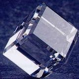 Custom Crystal Standing Cube Paper Weight (2-3/4