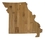 Custom Missouri State Cutting Board, 13 1/2" L X 11 3/4" W X 5/8" H, Price/piece