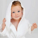 Custom Kids Hooded Microfiber Bathrobe for Infant to 2 Year Olds, 19