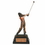 Custom Tinted Electroplated Antique Bronze Male Golfing Trophy (10 1/4"), Price/piece