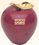 Custom Solid Red Genuine Marble Apple Paper Weight (3"x3 3/4")(Screened), Price/piece
