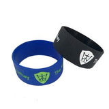 Custom Debossed Color Filled Silicone Wristband - 8