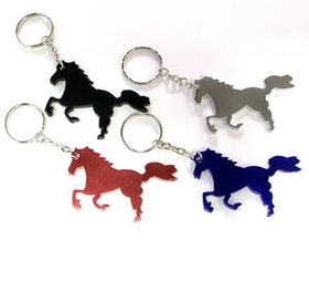 Custom Horse / Pony Shape Aluminum Keychain., 2 1/2" L X 1 1/2" W