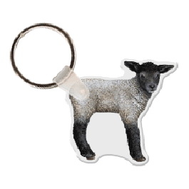 Custom Lamb Animal Key Tag