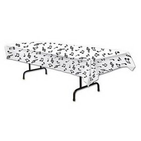 Custom Musical Notes Table Cover, 54" W x 108" L
