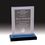 Custom Blue CARVED RECTANGLE IMPRESS ACRYLIC AWARD (7 3/4"), Price/piece
