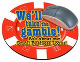 Custom Casino Chip Stock Round Natural Rubber Mouse Pad (8