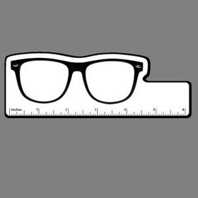 Custom 6" Ruler W/ Full Color Square Eyeglass Frames