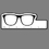 Custom 6" Ruler W/ Full Color Square Eyeglass Frames, Price/piece