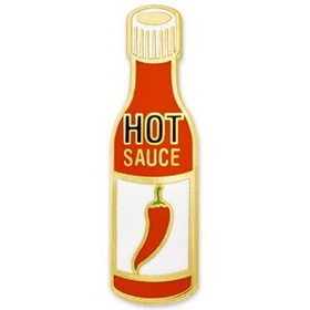Blank Hot Sauce Pin, 1 1/4" H x 3/8" W
