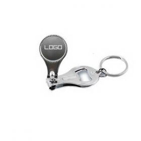 Custom Metal Nail Clipper Keychain, 2 1/2" L x 1 1/4" W