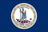 Custom Endura Poly Mounted Virginia State Flag (12