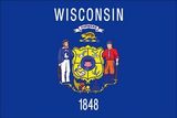 Custom Endura Poly Mounted Wisconsin State Flag (12