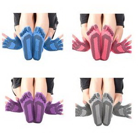 Custom Skidproof Yoga Sock & Glove Set, 8" L x 2 3/4" W