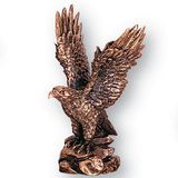 Blank Antique Bronze Coated Resin Eagle Figure W/1/4