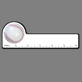 Custom 6" Ruler W/ Full Color Baseball